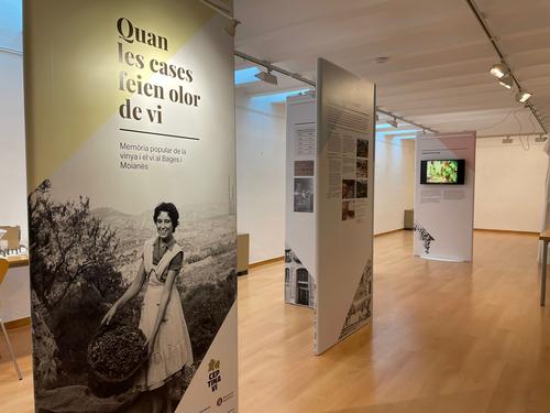 El projecte 'Cep, Tina i Vi' estrena a Manresa l'exposició itinerant 'Quan les cases feien olor de vi'